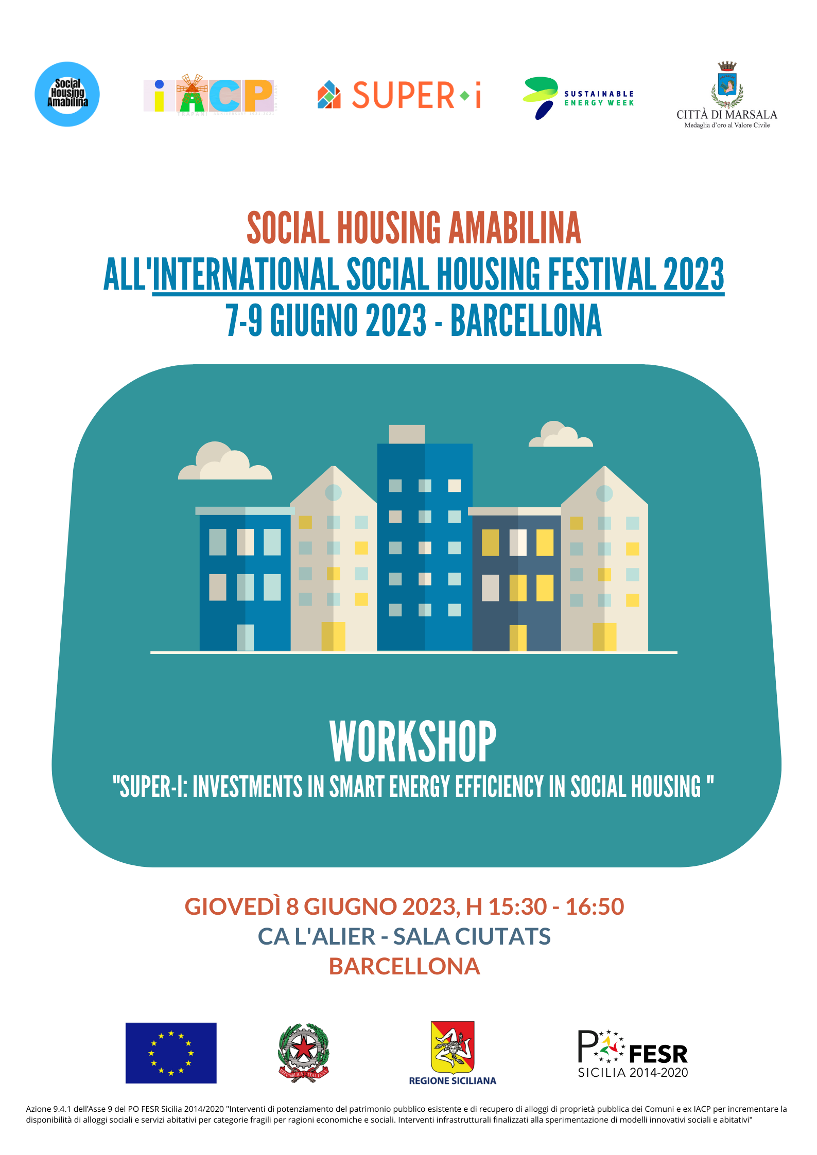 IACP di Trapani: l’esempio del progetto “Social Housing Amabilina” al Festival Internazionale dell’Edilizia Sociale
